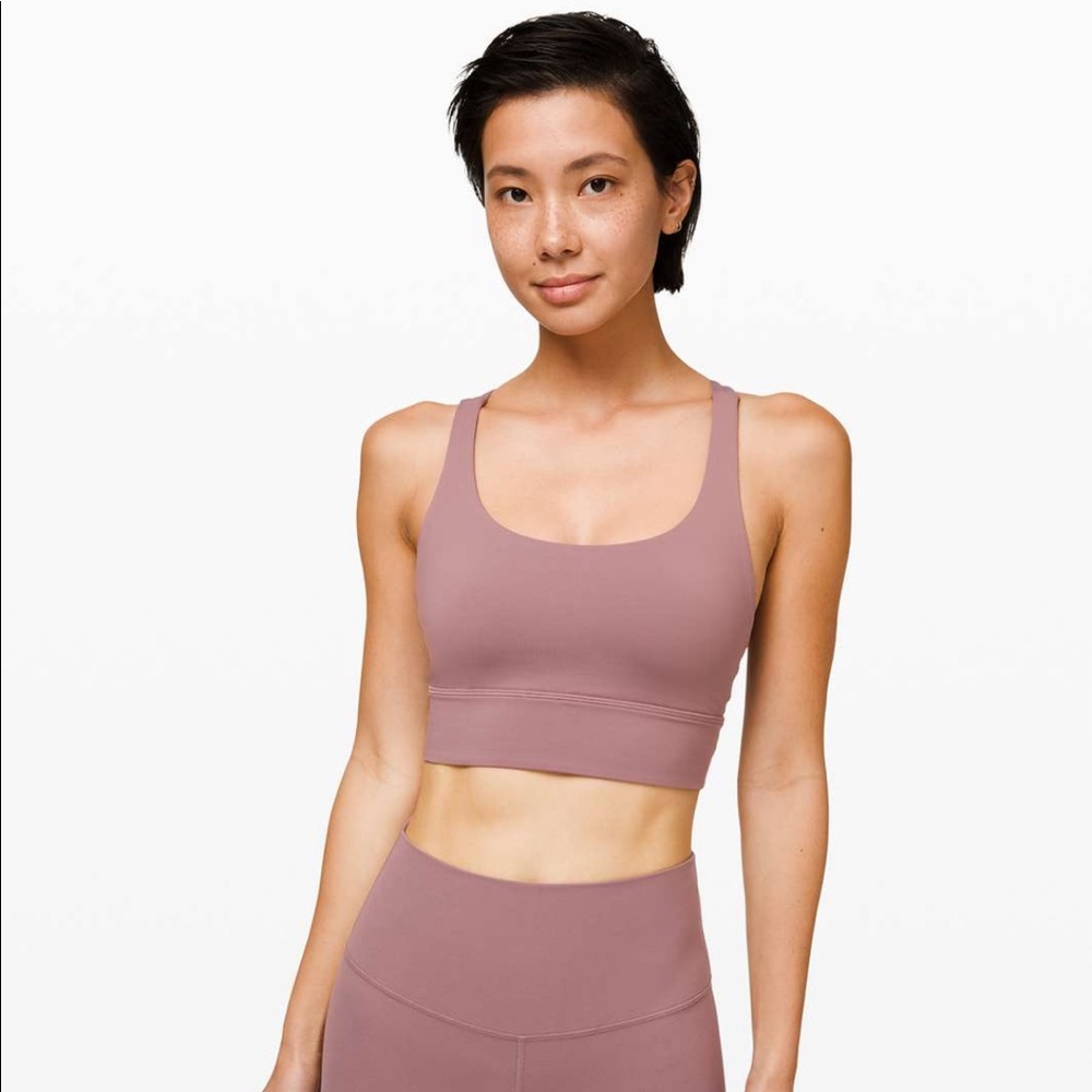 Lululemon Longline Energy Bra Misty Mocha